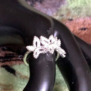 Size 7 Real Diamond Accent Ring  in SS